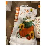 2ct Kitchen Towels, Wooden Sign & Bagel Notepad