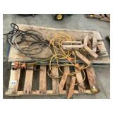 Pipe clamps, wood clamps, elec cords