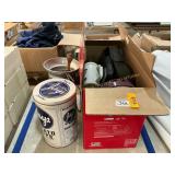 Kitchen utensils, advertising tin