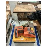 Table, battery charger