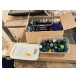 NASCAR toys, candles