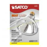 Satco 250W BR40 Heat Lamp Bulb E26 Warm White