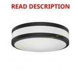 Hobart 1-Light 11-in Matte Black LED Mount