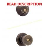 RELIABILT Gallo Antique Brass Deadbolt Set