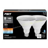 Feit PAR38 E26 LED Bulbs, 120W equiv, 2pk