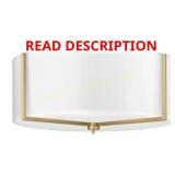 allen + roth Fowler 2-Light Semi-Flush Mount