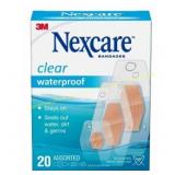 15ct Nexcare Waterproof Bandages, Clear 20 ct