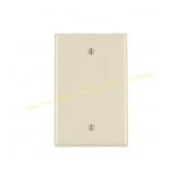25ct Leviton Ivory 1-Gang Nylon Blank Wall Plate
