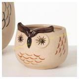 2Ct Sullivans Brown Ceramic 3 in. H Owl Planter