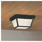 Wayman 2-Light Matte Black Flush Mount Light