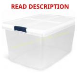 Project Source 16.5-Gal Clear Tote with Lid