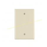 25ct Leviton Ivory 1-Gang Nylon Blank Wall Plate