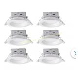 Utilitech White 4in Switchable Dimmable LED Lights