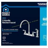 BRICE Polished Chrome Kitchen Faucet (Deck Plate)