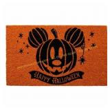 Mickey Halloween Coir Mat - Orange, at Home