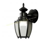Portfolio 11.75-in H Black Outdoor Wall Light