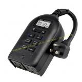 Utilitech 15A 120V Outdoor 2-Outlet Timer