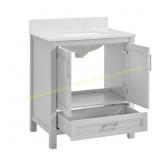 allen + roth Crest Hill 30-in Muse Gray Vanity Top