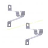 Kenney 7/16" Steel Curtain Rod Brackets, 2