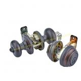 Kwikset Juno Venetian Bronze Deadbolt Door Knob