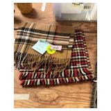 2ct Plaid Scarves with Fringe