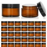 KEYWING 1oz Amber Glass Jars, 36 Pack