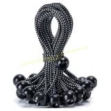 30 Pack Ball Bungee, 6' Heavy Duty, Black