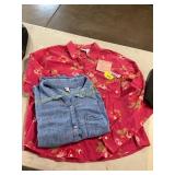 Womens L Button Down Shirts