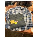 Mens L Wrangler + Henley Long Sleeve Thermal