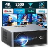 SOPYOU 4K Projector with WiFi/Bluetooth