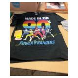 Size L Power Rangers Short Sleeve Graphic T