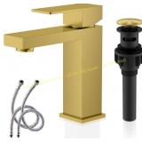 KENES Brushed Gold Bathroom Faucet LJ-9031-4