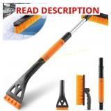 LivTee Ice Scraper & Snow Brush 32' Orange
