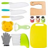 Leking 13 Pcs Kids Kitchen Knife Set