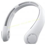 JISULIFE Portable Neck Fan, 5 Speeds, Grey