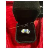 Ladies Daily Wear Marbled Ring Size 6