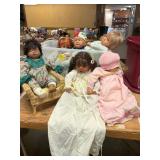 Lot of Assorted Porcelain Dolls