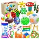 Scientoy Fidget Toy Set, 35 Pcs with Timer