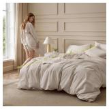 Bedsure Washed Cotton Duvet Cover Queen