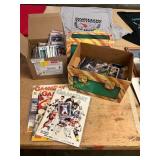 Lot of Sports Cards + Magazines