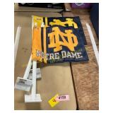 3ct Notre Dame Car Flags