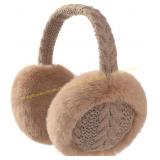 Pleneal Winter Ear Muffs, Faux Fur Warmers