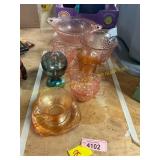 Lot of Carnival / Depression Glass