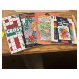 Adult Coloring Books + Crossword Puzzle