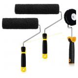 Drywall Roller Set: 9'/12' Texture + Brush