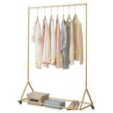 Modern Pipe Clothing Rack, 59' Metal Rack