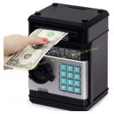 Refasy Kids Piggy Bank 3-5 Mini ATM Black
