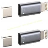 iPhone OTG Adapter USB-C to Lightning 2Pack