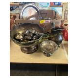 Silver Plate Punch Bowl, Pitchers, Etc