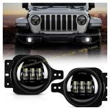 Auxbeam 4' LED Fog Lights for Jeep JL/JLU